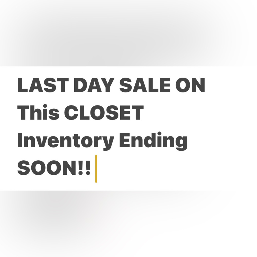 Visit my closet Inventory ending soon enjoy sale prices